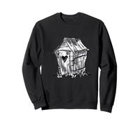 Outhouse Country Farm Heart Shape Window Rural Homestead Sweatshirt