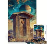 Outhouse in Outer Space Jigsaw Puzzles 1000 Piece for Teenagers Reason Skill Toy Serene Time Exact Cut Amazing Present (38x26cm)