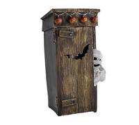 Outhouse Mummy Animated Decor, Animated Mummy Outhouse, Halloween Motion Activated Spooky Funny, Mummy Toilet Outside The House, Halloween Decorations,Spooky And Fun Halloween Ornament