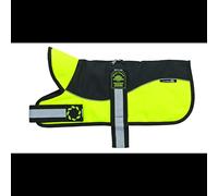 Outhwaite Animate Reflective Black/Hi-Viz Padded Harness Coat 18" (46cm), Black/Yellow