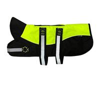 Outhwaite Animate Reflective Black/Hi-Viz Padded Harness Coat - 24"