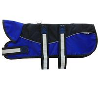 Outhwaite Reflective Unpadded Harness Coat Plus Collar, 51 cm, One Size, Black/Blue