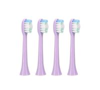OUTIFUOTPP 4pc Electric Tooth Brush Head Replacement, Compatible for Sarmocare S100 Electric Toothbrush Head(Purple-4)