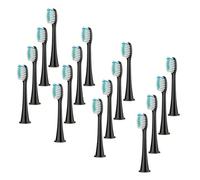 OUTIFUOTPP Electric Toothbrush Head, Replaceable Sonic Electric Toothbrush Head, Suitable Compatible for Philips Sonicare's Electric Replaceable Brush(Black 16pc)