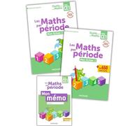 Outils pour les Maths CE1 par période (2025) - Fichier 1 + Fichier 2 + Mémo: Pack 3 volumes : Mon fichier 1 & 2 + Mon mémo