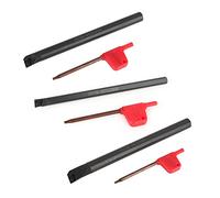 Outils Tour Metal, Mini Lathe Boring Bars, 150mm Lathe Boring Bar, Lathe Tool Set Shank, Lathe Boring Internal Turning Bar Holder SCLCR Lathe Boring Internal Turning Bar Holder + 10 Pcs CCMT0602