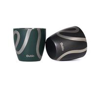 OutIn Espresso Cups Set of 2, Double Wall Insulated 75ml Stainless Steel | Portable Shot Glasses for Camping, Compatible with OutIn Coffee Machines