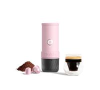 OutIn Mino Portable Electric Espresso Machine, Mini Camping Coffee Maker for Travel, Pocket Sized Coffee Machine Self-Heating with USB-C, Ground Coffee & NS Capsule Adapter For Adventure (Rose Clay)