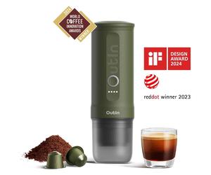 OutIn Nano Portable Electric Espresso Machine - Forest Green
