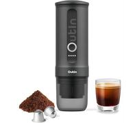OutIn Nano Portable Electric Espresso Machine, Travel Coffee Maker for Camping, Car Coffee Maker Self-Heating with USB-C, With Ground Coffee & NS Capsule for RV, Hiking, Office