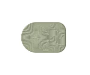 OutIn Nano Silicone Coffee Mat, Foldable Mini Coffee Tamping Mat, Drip Tray Mat Waterproof for OutIn Products & Portable Coffee Machines 25cm x17cm (Green)