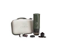 OutIn Nano Traveler Forest Green Portable Espresso Machine + Case