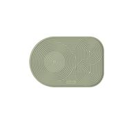 OutIn Silicone Coffee Mat, Foldable & Waterproof | Drip Tray Mat for Espresso Machines and Portable Coffee Makers, 9.8" x 6.7" (Green)