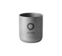 OutIn Ultralight Titanium Coffee Cup, Camping Mug for Backpacking & Hiking | Double-Wall Insulated Pure Titanium Cup, Flavor-Safe & Durable, Compatible with OutIn Nano Espresso Machine, (220ml, 78g)