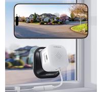 Outinput 3MP 2K Indoor Window Camera - 2.4GHz & 5GHz WiFi Window Cameras for Home Security Looking Outside with Bracket, AI Color Night Vision, Human & Motion Detection, Anti-Glare, Anti-Reflection