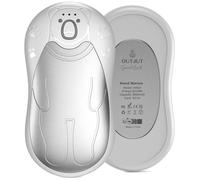 OUTJUT Dual-Sided Hand Warmers Rechargeable 12000mAh, Electric Hand Warmer Split 2 Pack, Portable Pocket Warmer Reusable 3 Quick Heating Modes, Ideal Warm Gift for Golf, Camping, and Skiing-White