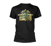 Outkast Gold Logo Men T-Shirt Black S, 100% Cotton, Regular