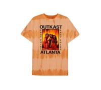 Outkast T Shirt Atlanta Band Logo new Official Unisex Orange Dye Wash