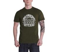 Outkast T Shirt So Fresh Band Logo Official Unisex Green S