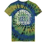 Outkast T Shirt So Fresh Logo Official Unisex Tie Dye Green M