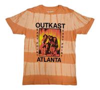 Outkast T Shirt Atlanta Band Logo Official Unisex Orange Dye Wash XL