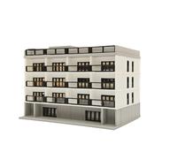 Outland Models Downtown 4-Story Apartment(White) Stackable 1:160 N Scale-4-story Building kit