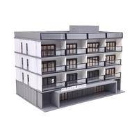 Outland Models Downtown 4-Story Apartment(White) Stackable 1:87 HO Scale-1 Additional Level