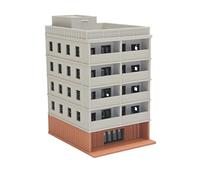 Outland Models Downtown 5-Story Apartment(Grey) Stackable 1:160 N Scale-5-story Building kit