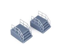 Outland Models Railroad Scenery Entrance Stairs w Fencing(Short) x2 1:87 HO Scale