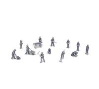 Outland Models Railroad Scenery Structure Construction Worker Figure Set 1:87 HO Gauge