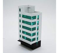 Outland Models Railway Colored Modern City Business Building Tall Office N Gauge