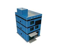 Outland Models Railway Scenery 3-Story Modern City House Blue 1:160 N Gauge