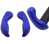 OUTLAND SHORT SKI TYPE BAR ENDS,KRATON RUBBER STUBBY BAR END BLUE
