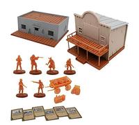 Outland Tactics War Games Miniatures Bloody West Cowboy & Terrain Set 28mm Scale