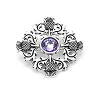 Outlander Brooch Thistle Celtic Knot Kilt Pin Brooch Scottish National Flower Brooches Women Men Viking Norse Jewelry