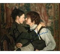 Outlander - Caitriona Balfe & Sam Heughan Autograph Signed A4 Photo 1