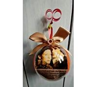 Outlander Christmas Bauble 8 cm tv series gift ideas for fans handmade | Jamie & Claire Design, Iconic Quote