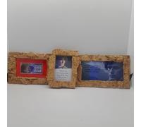 Outlander fridge magnet handmade cork-style frame 6x7cm approx gift for fans series TV Jamie Fraser motivational Inspirational Eco-Friendly Each piece is unique Artisan set x3 (Variations01)