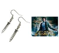 Outlander Gear Percy Jackson Riptide Sword Silver Charms Cute Girl Dangle Charm Earrings w/Gift Box
