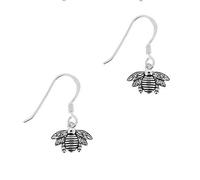 Outlander Inspired 925 Sterling Silver Precious Metal Traditional Scottish Highland Interlace Design Highland Honey Bee Drop Pair Of Earrings