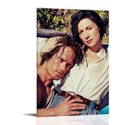 Outlander Jamie And Claire Photo Poster Decorative Painting Canvas Wall Art Living Room Poster Bedroom Painting Wall Art Picture Print Modern Family Room Decor 20 x 30 Inches (50 x 75 cm)