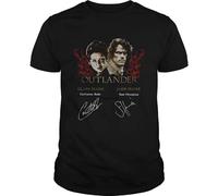 Outlander Signature of Claire Fraser Jamie Fraser Shirt Tshirt Designs Graphic Plus Size Tees Cute Funny Cool Tshirt Black