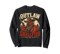 Outlaw Shellfish Funny Lobster Western Country Lobster Sweatshirt