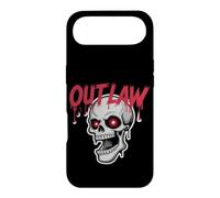 Outlaw Skull Red Star Eyes Gothic Retro Skull Case for iPhone Air