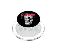 Outlaw Skull Red Star Eyes Gothic Retro Skull PopSockets PopGrip for MagSafe