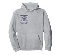 Outlaw Vibes Biker Engine Wings Motorcycle Rider Gift Pullover Hoodie