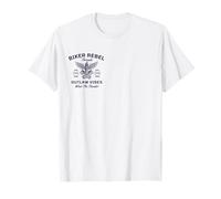 Outlaw Vibes Biker Engine Wings Motorcycle Rider Gift T-Shirt