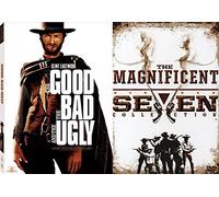 Outlaws of Wild West Movie Pack DVD Good The Bad and Ugly Collectors Edition + The Magnificent Seven Collection Return/Ride (5 DVD Set) 4Feature Film DVD Bundle