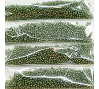 Outlet 10 Grams Preciosa Ornela Seed Beads, Round Hole, Loose, 10/0, Green Translucent (00050-51559), Glass, Czech Republic (10/0)