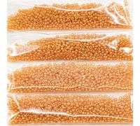 Outlet 10 Grams Preciosa Ornela Seed Beads, Round Hole, Loose, 10/0, Orange Translucent (00050-51586), Glass, Czech Republic (10/0)